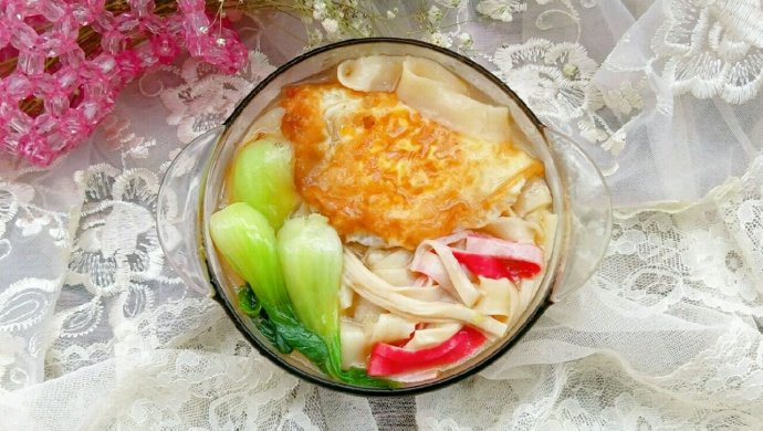 蟹棒鸡蛋宽面