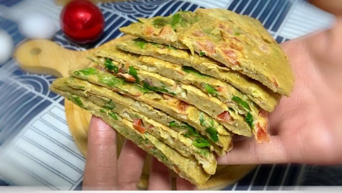 稳稳的幸福【芹菜叶高粱饼】