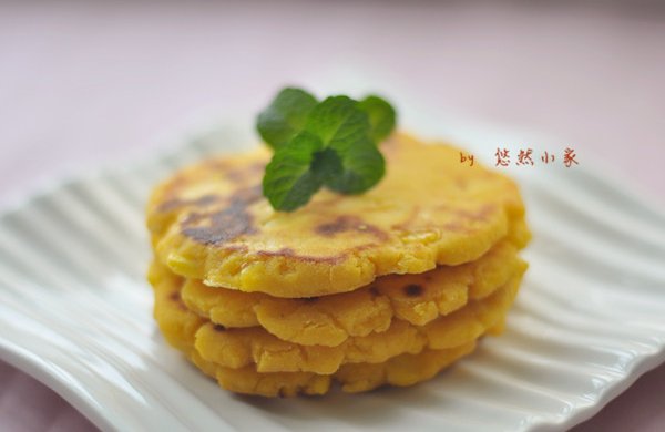 粗粮小零食――玉米面鸡蛋小饼