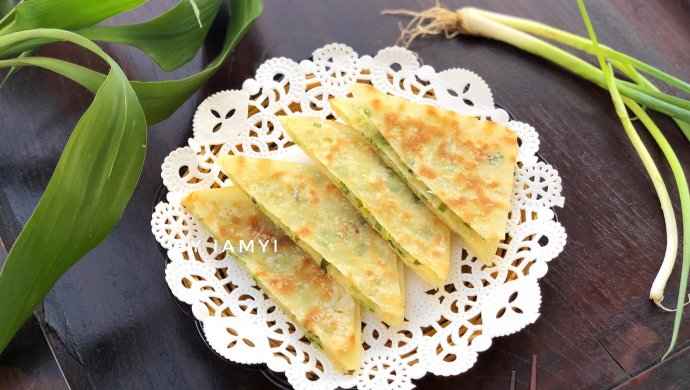 云吞皮版葱油饼