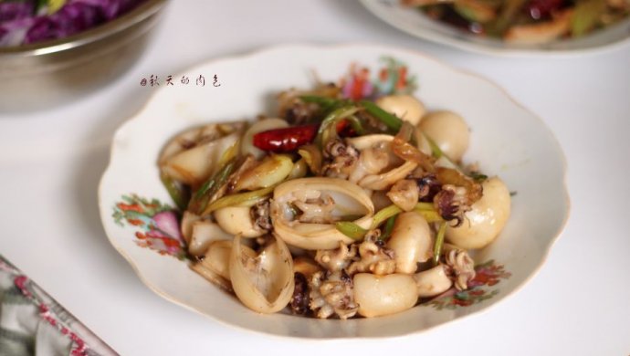 #菁选酱油试用之清炒墨鱼仔