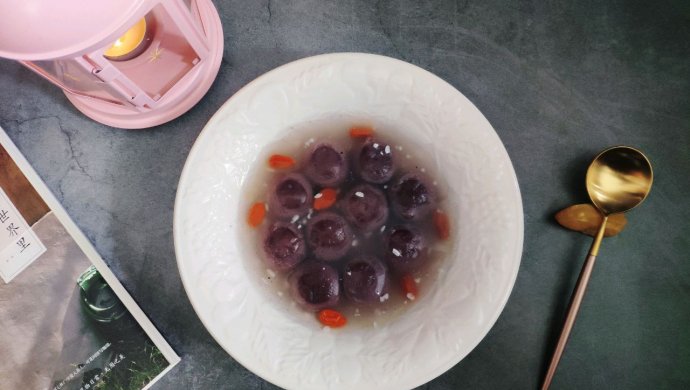 酒酿藕粉汤圆