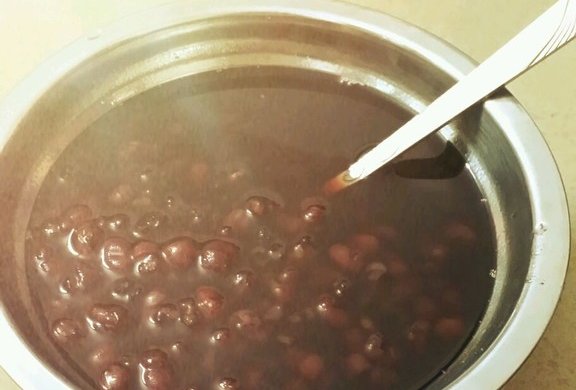红豆黑糯米糖水