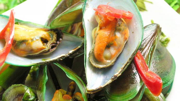 黄油罗勒炒海虹