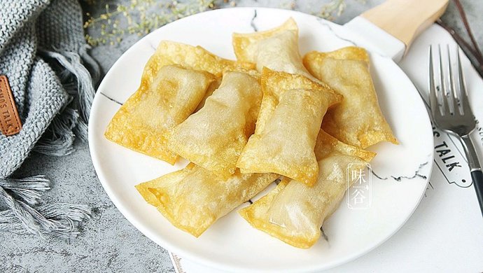 馄饨皮版苹果派