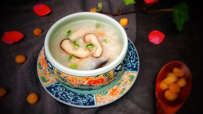 香菇干贝粥