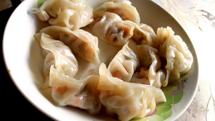 水晶胡萝卜蒸饺