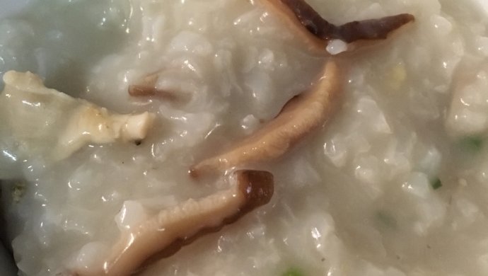 河蚌香菇粥
