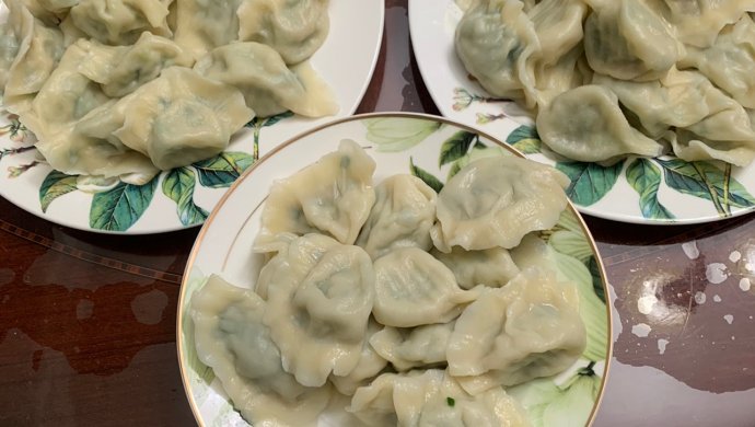 瑶柱韭菜肉馅饺子