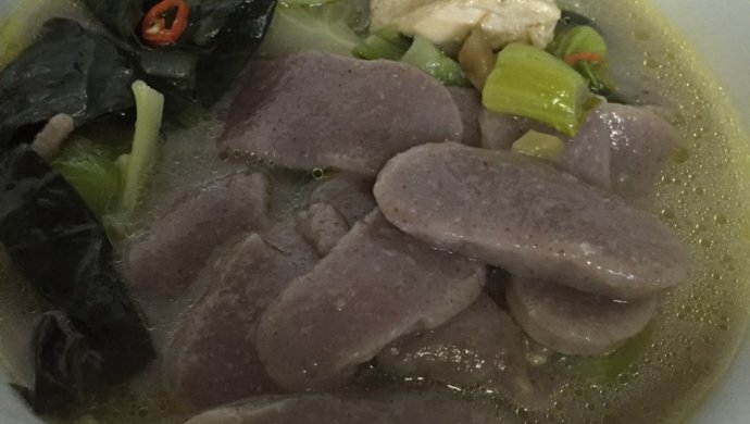 黑糯米年糕炒青菜