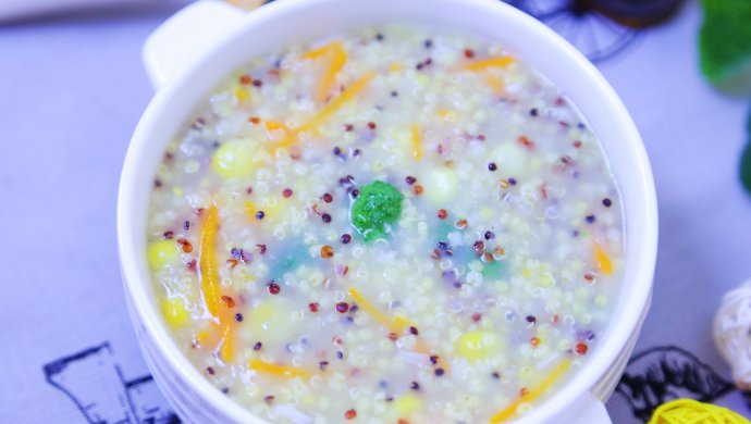 五彩鲜贝藜麦粥  宝宝辅食食谱