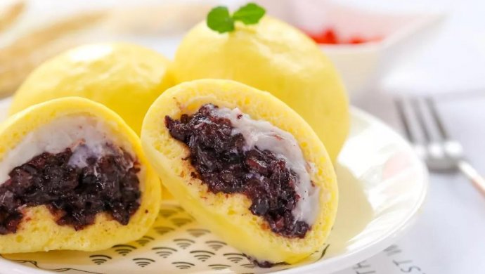 芋泥紫米包 宝宝辅食食谱
