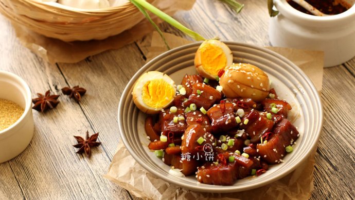 【墨鱼干红烧肉】