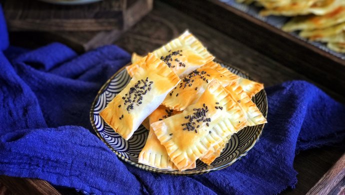 剩馄饨皮的妙用～香蕉派
