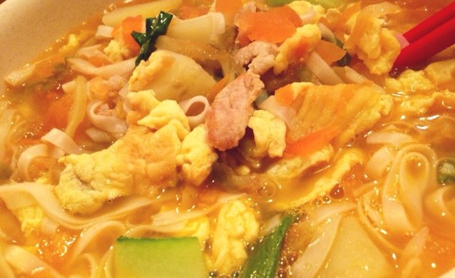 今夜蕃茄鸡蛋挂面汤