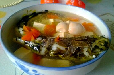 豆腐炖黄甲鱼
