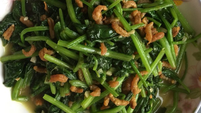 干虾仁烧菠菜