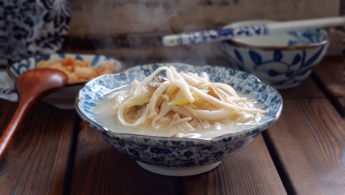 干贝菌菇汤