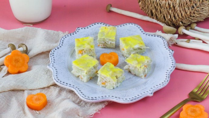 银鱼蔬菜面糕