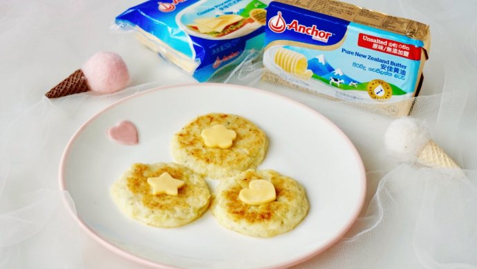 煎小银鱼饼