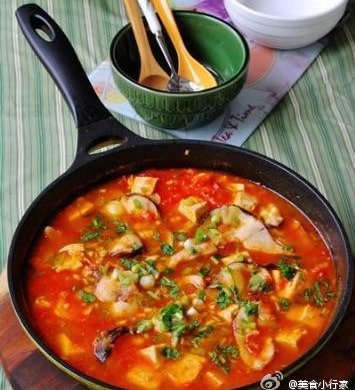 番茄黑鱼豆腐汤