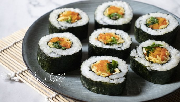 四色素食紫菜包饭