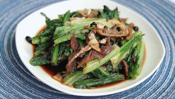 豆豉鲮鱼油麦菜