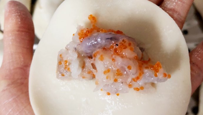 神奇美味的蟹子虾滑饺子