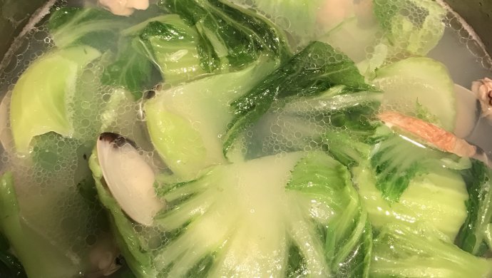 白贝芥菜汤