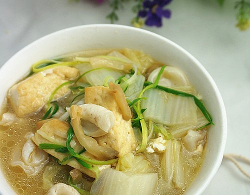 豆腐白菜煮鱼杂-乌江榨菜