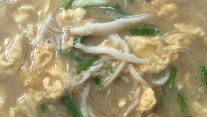 鸡蛋银鱼汤
