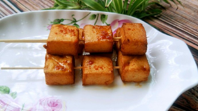 椒盐烤鱼豆腐