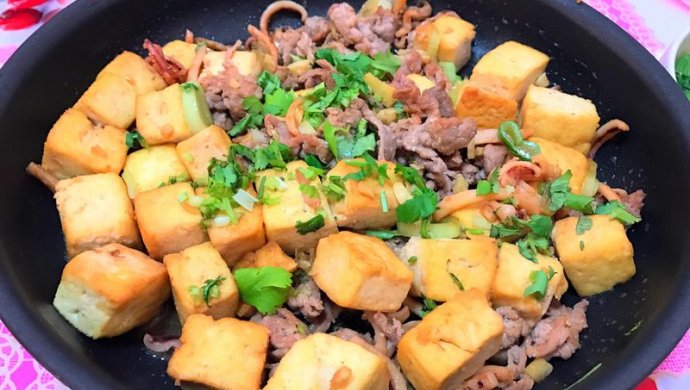 绝品豆腐(鱿鱼干的妙用)