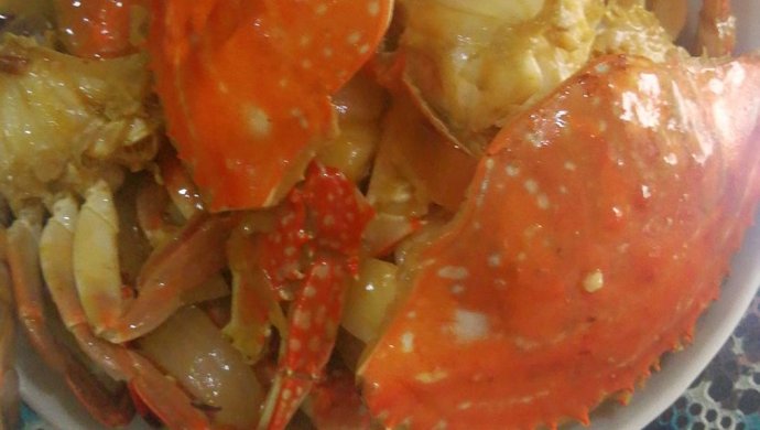 爆炒 美味飘香梭子蟹