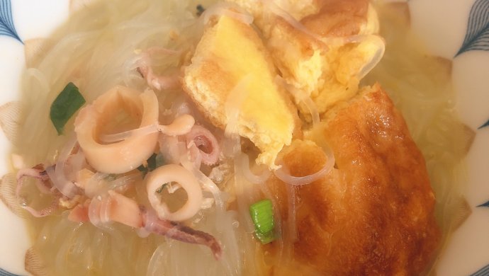 乌贼鱼粉丝汤