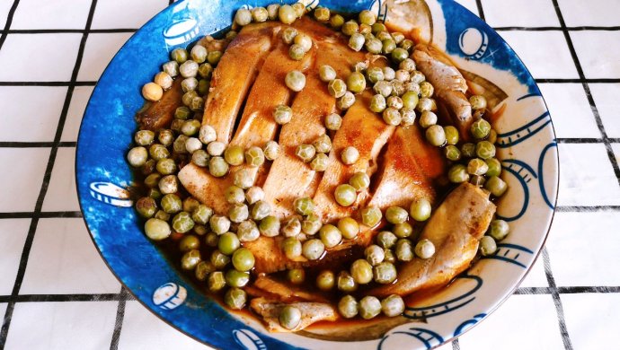 清蒸豌豆比目鱼