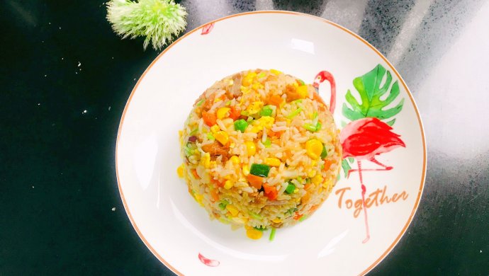 海胆虾仁叉烧肉炒饭