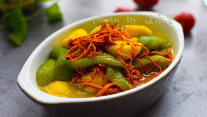 丝瓜虫草花烩鱼丸