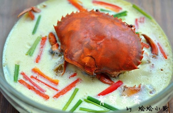膏蟹蒸蛋