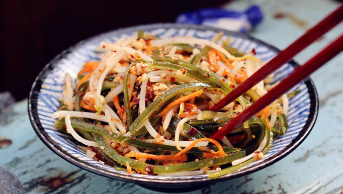 海带丝拌豆芽