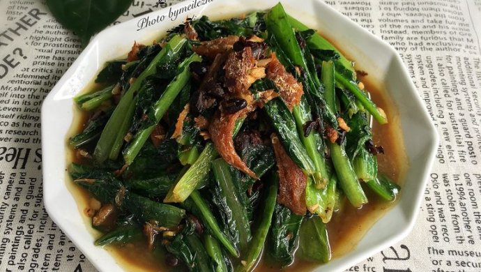 豆豉鲮鱼炒麦菜