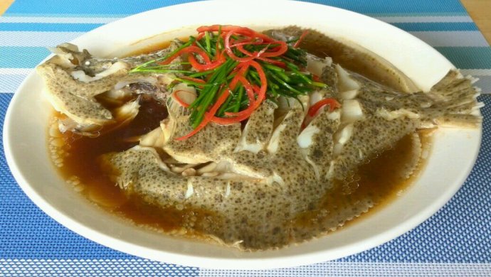 清蒸多宝鱼