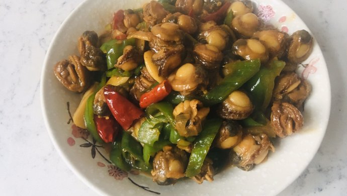 青椒爆炒扇贝肉