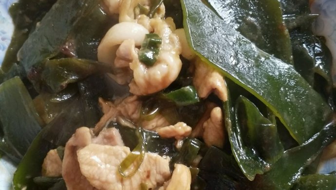 海带炒肉