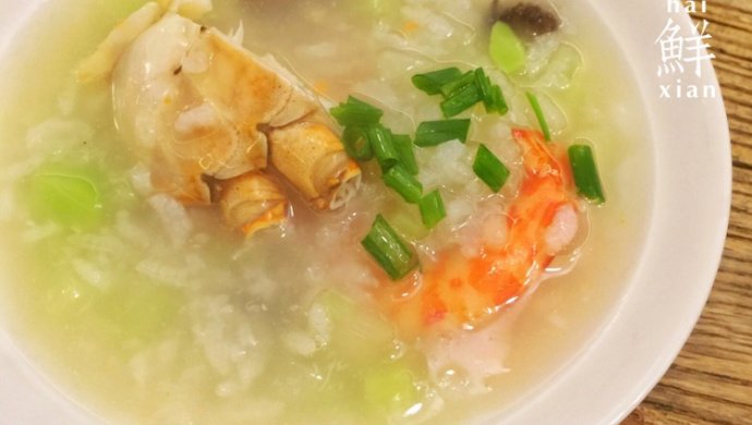 鲜虾膏蟹粥