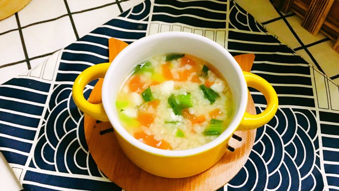 辅食日记―鳕鱼番茄蔬菜面