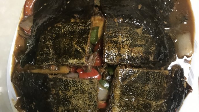 蒜椒火焖野生大甲鱼