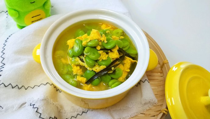 蚕豆海带鸭蛋汤