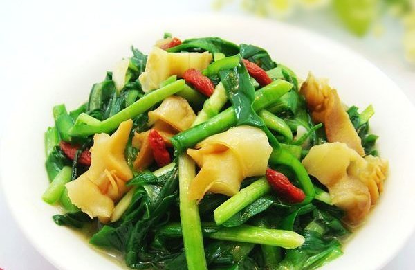 海螺炒韭菜