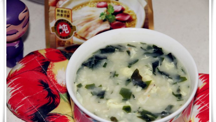 【大喜大牛肉粉试用之】裙带菜疙瘩汤
